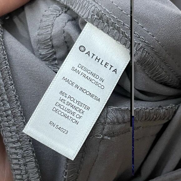 ATHLETA Midtown Ankle Pant Size 8 Silver Bells Gray Jogger Travel Workout Crop - Picture 6 of 10